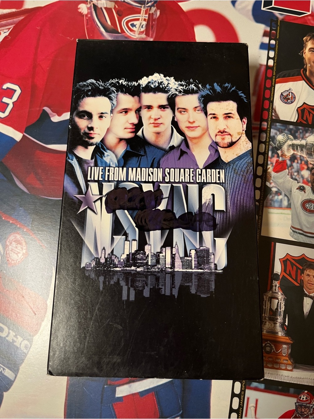 Vintage Y2K NSYNC live from Madison Square Garden VHS movie tape